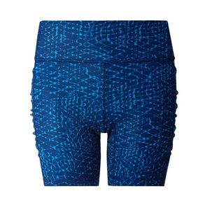 •LULULEMON• Speed Track Short Side Pockets Samba Snake Kayak Blue Hero Blue